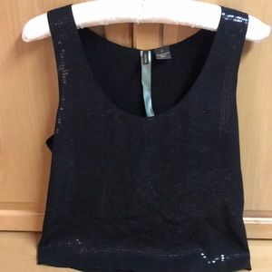 Black sparkle tank top